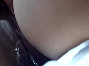 she lost pool bet but won huge cock slamming her pussy on street