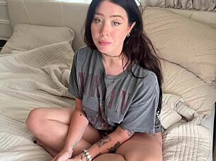 gf cheats aside, goth stepsis rosie rider's big tits tempt