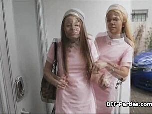 Flight Attendants Spread Wide for Monster Cocks!