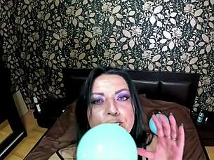 Pop these balloons barefoot in my satin pajamas!