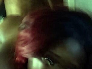 oiled chocolate bbw takes horny backshots on big cock