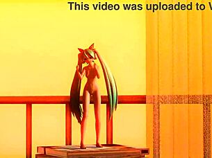 hatsune miku nude mod reveals her goddess big tits and juicy ass fully