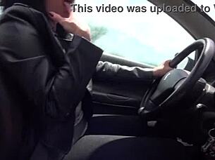 omg stranger's huge cock throbs as she's caught jerking him outdoors publicly