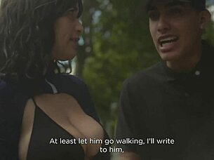 BIG TIT LATINA PICKS UP STRANGER FOR PUBLIC STREET PORN FUCK RIDE