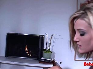first time lesbian fun between hot blonde brunette girlfriends?