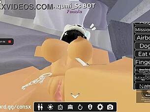 futa pounding huge tits girlfriend's dripping tight pussy nonstop