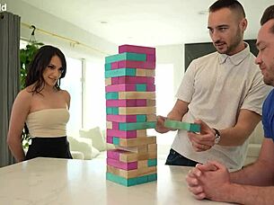 hey hime marie seduces friends into hot dp threesome 😏