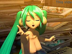 hatsune miku nude mod reveals her goddess big tits and juicy ass fully