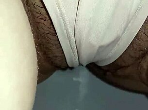 Hey, milf thong on toilet!