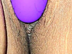 wet latina milf wife spreads hairy pussy up close homemade