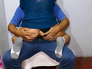 i love riding this huge dildo in my tight little ass till i explode