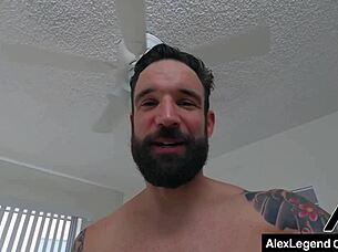 Chloe Cherry's hairy pussy tempts Alex Legend for that deep creampie?