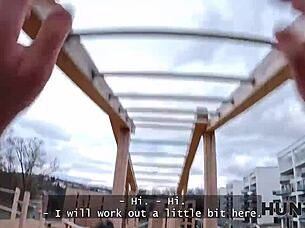 backseat pounding athletic hottie before boyfriend watches