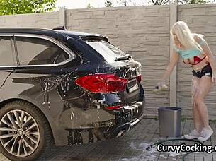 soapy car wash leads to intense hardcore pounding session