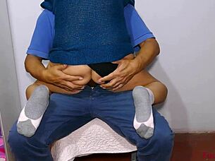 i love riding this huge dildo in my tight little ass till i explode