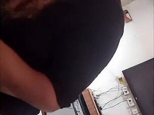 stepmom's huge tits bounce on monster cock in doggystyle amateur ride