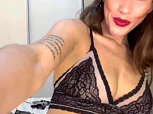 your obedient latina bitch gets into position for juicy squirting toy play darling