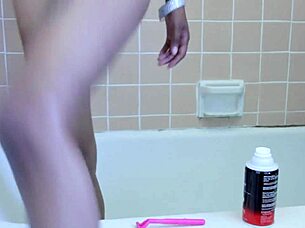 wanna watch lisette shave hairy pussy smooth