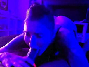 elle takes aggressive bbc deepthroat ending in monster creampie