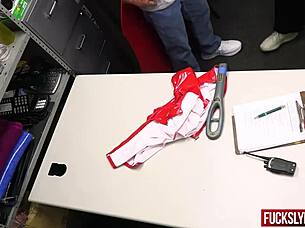 shy petite teen steals lipstick sparking older man kiss