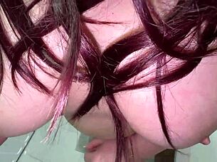 i uh touched her big tits huge ass bathroom then fucked all her wet holes bedroom