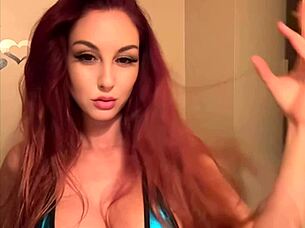 ITALIAN MILF ARTEMISIA SMOKES IN TINY BIKINI BIG TITS