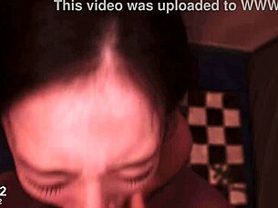 She sneaks doggystyle fucks with boyfriend right behind his best friend