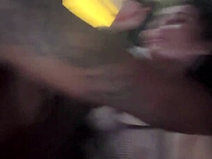 elle takes aggressive bbc deepthroat ending in monster creampie