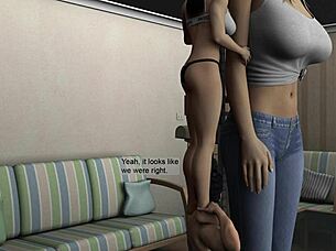 Huge Tits Giantess Grows Over Tiny Man Comic