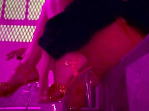 Italian Milf Artemisia Love's Long Legs in Sexy Lingerie Heels