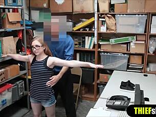 hey clueless shoplifter bend over for rough punishment fuck