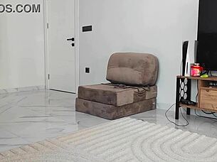 Elite slut arrives for rough anal creampie pounding