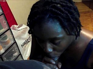 darkchocolatebarbie's sloppy cumshot compilation hits hard