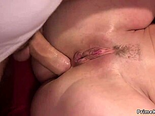 Brunette Slave Chokes on Deepthroat Anal While Bound Hard!