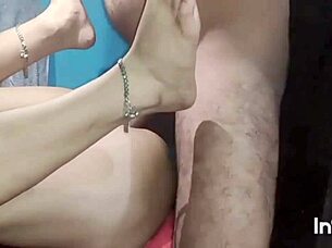Janvibhabhii cute amateur enjoys full night fuck