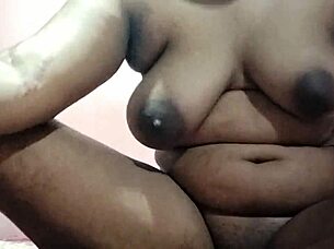 hot desi girlfriend flashes pussy nipples to boss
