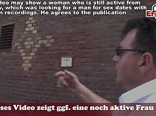 German milf convinced for street sex pickup