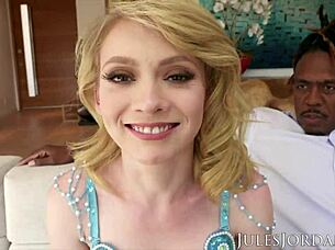 Jules Jordan Petite 18+ Belly Dancer Athena Rayne Charms Dredd's Monster Cock