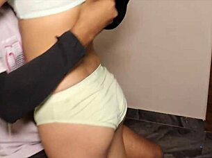 desi indian bhabhi moans passionately as plumber's huge cock stretches her wet pussy