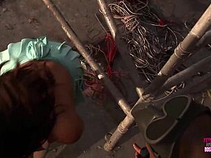 beautiful big ass babe drilled hard by two guys deep?