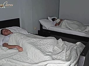 colombian bbw hermanastra shares bed for curvy fun