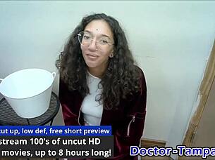 dr tampa gives genesis her first intense gyno exam backstage