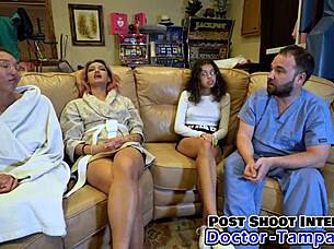 dr tampa gives genesis her first intense gyno exam backstage