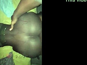 Sexy Ebony Gets Phat Ass Pounded by Big Black Cock and Swallows Mouthful Cum