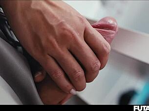 may thai's futa cock erupts redhead cum mouthful