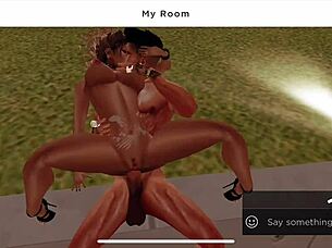 risky rooftop pounding with lone and ruby