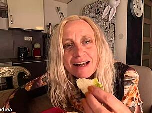 self fisted squirting orgasm closeup wet pussy lunchtime