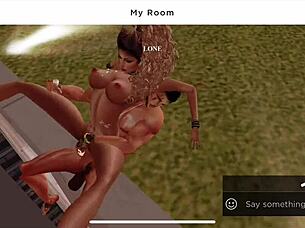 risky rooftop pounding with lone and ruby