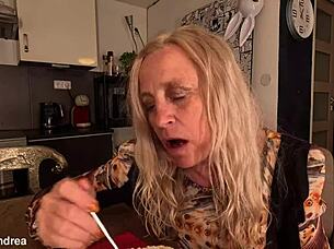 self fisted squirting orgasm closeup wet pussy lunchtime