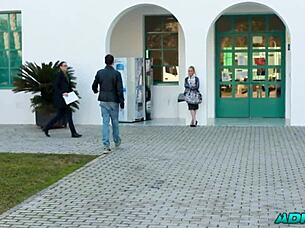 wanna pound that hot french campus girl's tight pussy doggystyle?